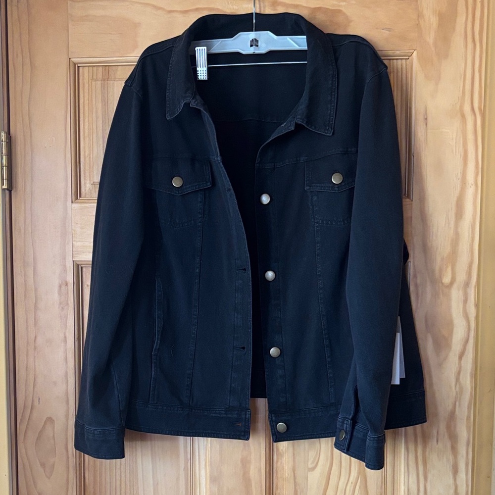 NWT Habitat Classic Black Jean Jacket